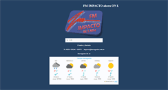 Desktop Screenshot of fmimpacto965.com.ar