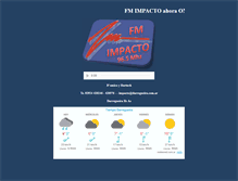 Tablet Screenshot of fmimpacto965.com.ar